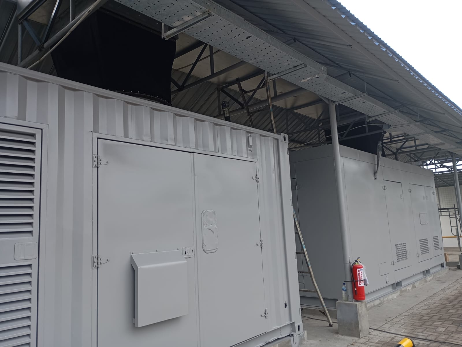 Pemasangan Duckting Compressor. Proyek PT. CNE manyar gresik